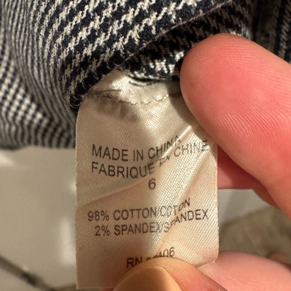 Theory Black and White Houndstooth Knee-Length Pencil Skirt for Work Size 6 - Picture 3 of 6